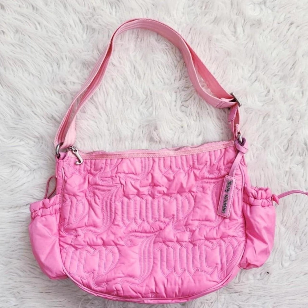 Juicy Couture Pink Quilted Shoulder Bag